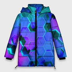 Куртка зимняя женская Geometry, цвет: 3D-светло-серый