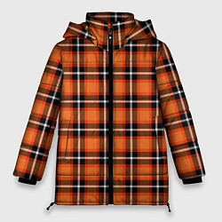 Куртка зимняя женская Шотландская клетка, цвет: 3D-черный