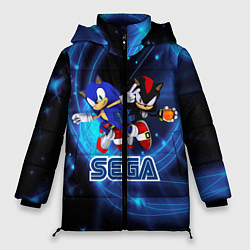 Куртка зимняя женская Sonic SEGA, цвет: 3D-черный