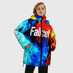 Куртка зимняя женская FALLOUT ФЭЛЛАУТ, цвет: 3D-черный — фото 2
