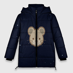 Куртка зимняя женская Ночная мышь, цвет: 3D-черный