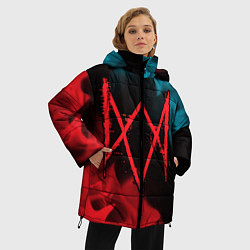 Куртка зимняя женская WATCH DOGS LEGION ВОТЧ ДОГС, цвет: 3D-черный — фото 2