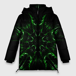Куртка зимняя женская Зелёное Очарование, цвет: 3D-черный