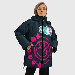 Куртка зимняя женская Blink 182, цвет: 3D-черный — фото 2