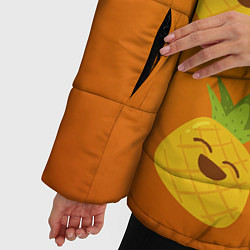 Куртка зимняя женская Ананас, цвет: 3D-черный — фото 2