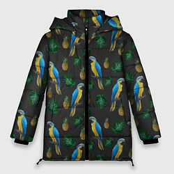 Куртка зимняя женская Попугай Ара, цвет: 3D-светло-серый