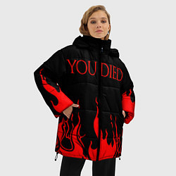 Куртка зимняя женская YOU DIED, цвет: 3D-черный — фото 2