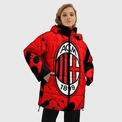 Куртка зимняя женская AC MILAN МИЛАН, цвет: 3D-черный — фото 2