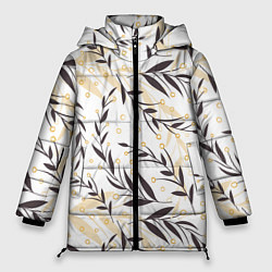 Куртка зимняя женская Колосья, цвет: 3D-черный