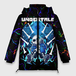 Куртка зимняя женская Undertale Sans, цвет: 3D-черный