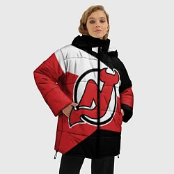 Куртка зимняя женская Нью-Джерси Девилз, цвет: 3D-черный — фото 2