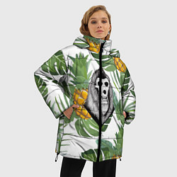 Куртка зимняя женская Обезьяна нежить, цвет: 3D-черный — фото 2