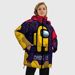 Куртка зимняя женская AMONG US АМОНГ АС, цвет: 3D-светло-серый — фото 2