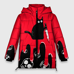 Куртка зимняя женская WHAT CAT, цвет: 3D-черный