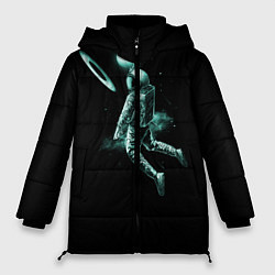 Куртка зимняя женская КОСМИЧЕСКИЙ БАСКЕТБОЛ, цвет: 3D-черный
