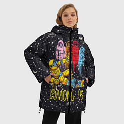 Куртка зимняя женская Among Us - Среди Нас, цвет: 3D-черный — фото 2