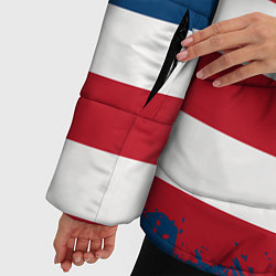 Куртка зимняя женская Америка, цвет: 3D-светло-серый — фото 2