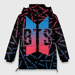 Куртка зимняя женская BTS SONGS Z, цвет: 3D-черный