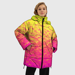 Куртка зимняя женская Яркий закат, цвет: 3D-черный — фото 2