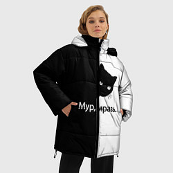 Куртка зимняя женская Черный кот, цвет: 3D-черный — фото 2