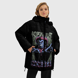 Куртка зимняя женская КОРОЛЬ И ШУТ МАРИОНЕТКИ, цвет: 3D-черный — фото 2