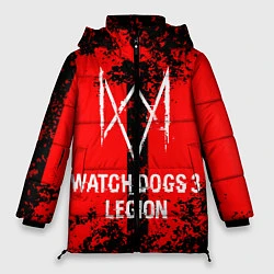 Куртка зимняя женская Watch Dogs: Legion, цвет: 3D-красный