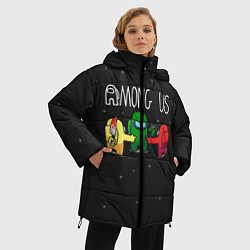 Куртка зимняя женская AMONG US, цвет: 3D-красный — фото 2