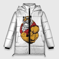 Куртка зимняя женская Тигр, цвет: 3D-черный