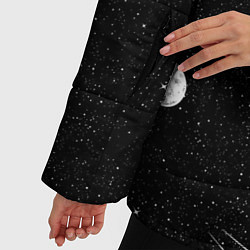 Куртка зимняя женская Космический клининг, цвет: 3D-черный — фото 2