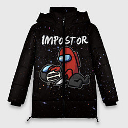 Куртка зимняя женская AMONG US - IMPOSTOR, цвет: 3D-черный