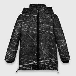 Куртка зимняя женская Царапины, цвет: 3D-черный