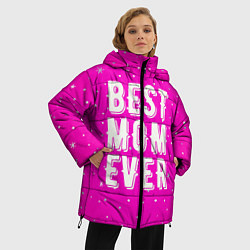 Куртка зимняя женская Лучшая мама, цвет: 3D-черный — фото 2