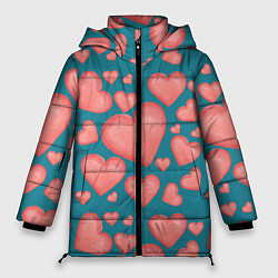 Куртка зимняя женская Любовь, цвет: 3D-красный