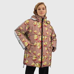 Куртка зимняя женская Пирожное с вишней, цвет: 3D-черный — фото 2