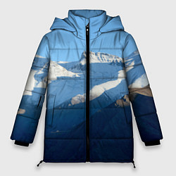 Куртка зимняя женская Снежные горы, цвет: 3D-черный