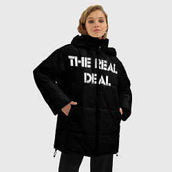 Куртка зимняя женская Реально крутой, цвет: 3D-черный — фото 2