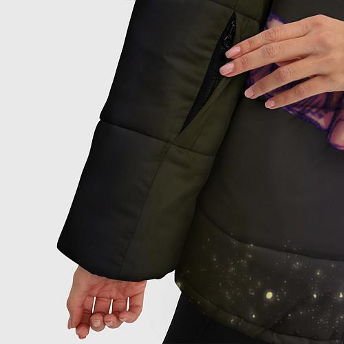 Женская зимняя куртка ЗЕНИЦУ ИЗ КЛИНКА / 3D-Светло-серый – фото 5