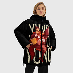 Куртка зимняя женская Yuno, цвет: 3D-черный — фото 2