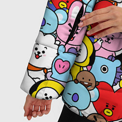 Куртка зимняя женская BT21 BTS, цвет: 3D-черный — фото 2