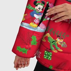 Куртка зимняя женская Mickey & Minnie pattern, цвет: 3D-черный — фото 2