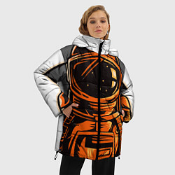 Куртка зимняя женская Космонавт, цвет: 3D-красный — фото 2