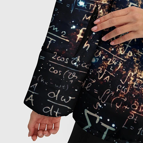 Женская зимняя куртка Формула Вселенной / 3D-Светло-серый – фото 5
