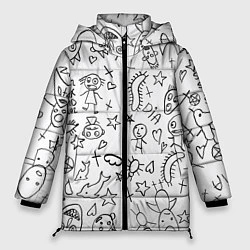 Куртка зимняя женская DIE ANTWOORD, цвет: 3D-светло-серый