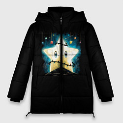 Куртка зимняя женская Новогодняя звезда, цвет: 3D-черный