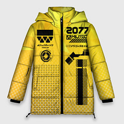 Куртка зимняя женская Киберпанк униформа, цвет: 3D-черный