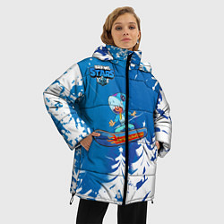 Куртка зимняя женская Brawl Stars Snowboarding, цвет: 3D-черный — фото 2