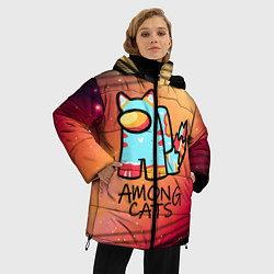 Куртка зимняя женская AMONG US - КОТИК, цвет: 3D-светло-серый — фото 2