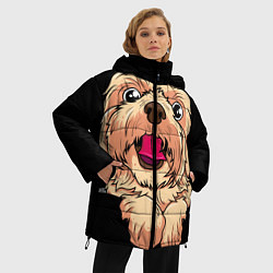 Куртка зимняя женская Ши тцу, цвет: 3D-черный — фото 2
