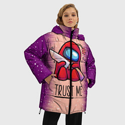 Куртка зимняя женская AMONG US - Дитя, цвет: 3D-черный — фото 2