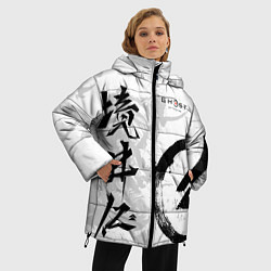 Куртка зимняя женская Ghost of Tsushima, цвет: 3D-светло-серый — фото 2
